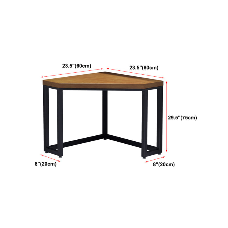 Industrial Home Brown Writing Desk Corner Wooden Writing Desk