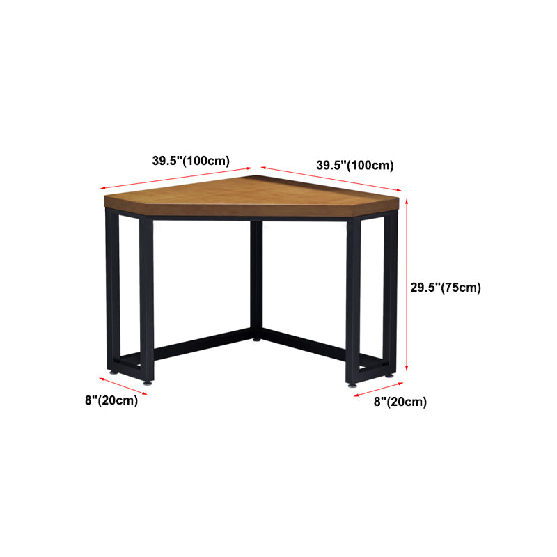 Industrial Home Brown Writing Desk Corner Wooden Writing Desk