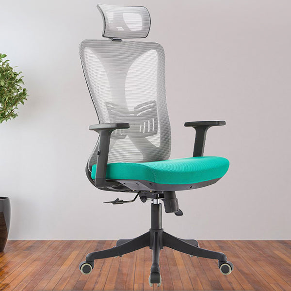 Contemporary Office Chair with Tilt Mechanism Ergonomic Mesh Mid-Back Desk Chair