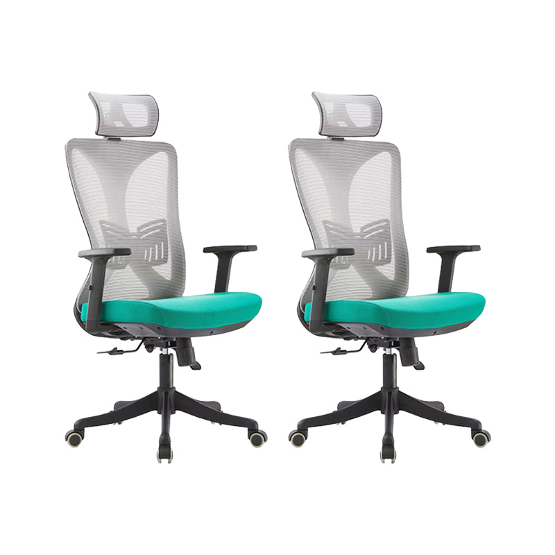 Contemporary Office Chair with Tilt Mechanism Ergonomic Mesh Mid-Back Desk Chair