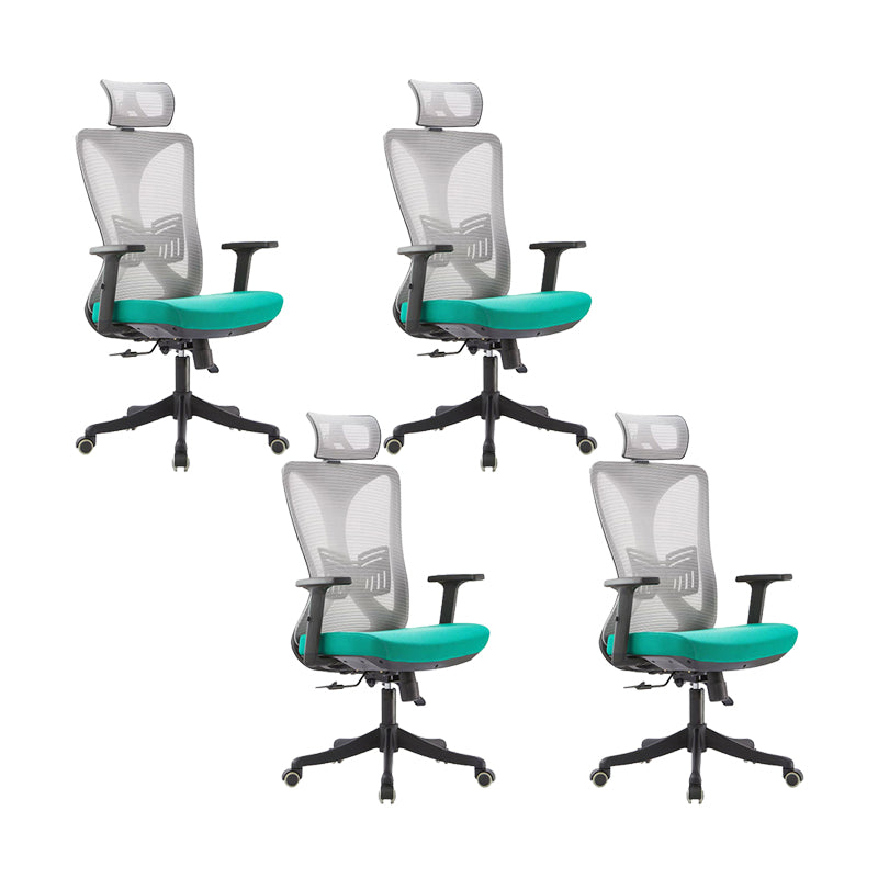 Contemporary Office Chair with Tilt Mechanism Ergonomic Mesh Mid-Back Desk Chair