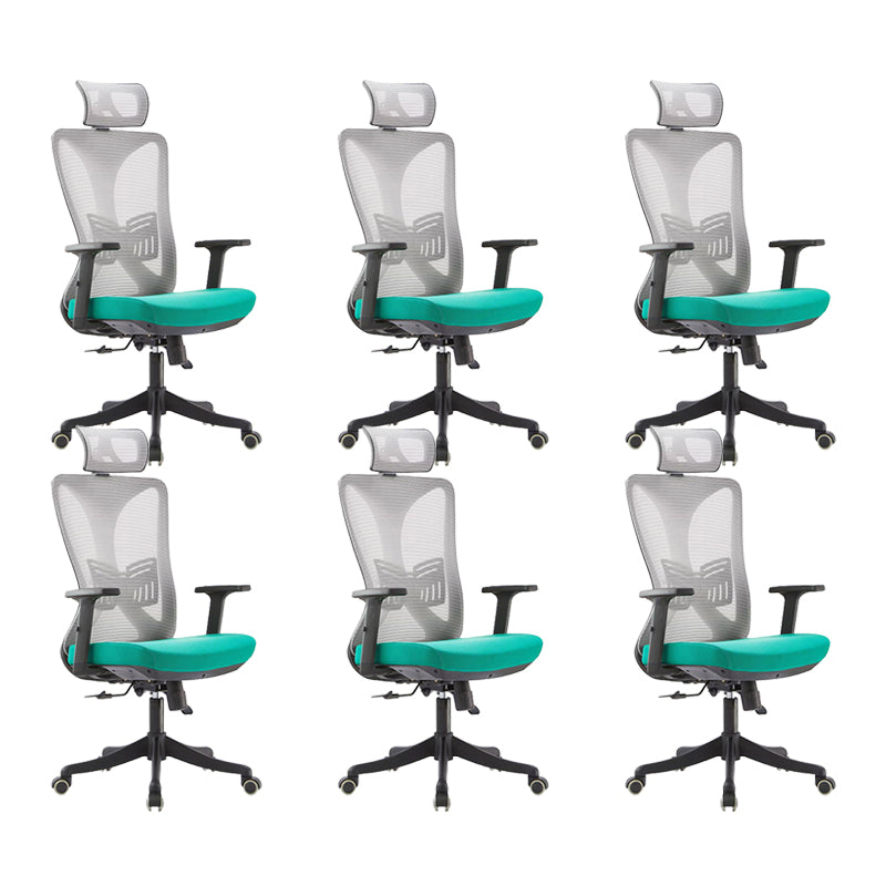 Contemporary Office Chair with Tilt Mechanism Ergonomic Mesh Mid-Back Desk Chair