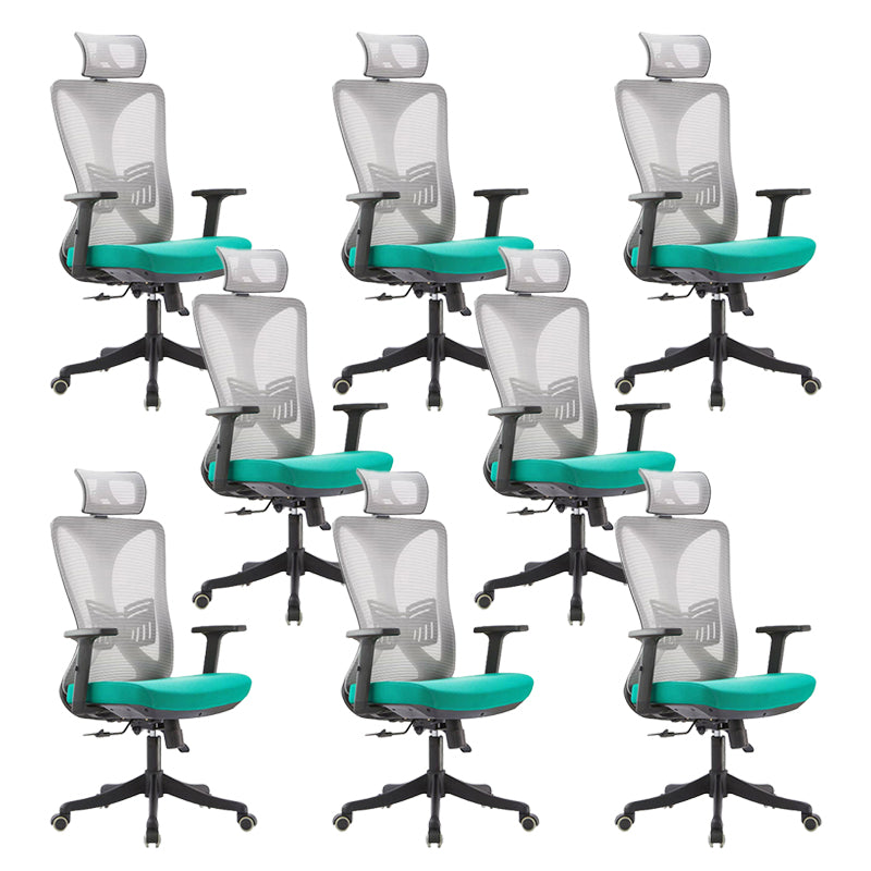 Contemporary Office Chair with Tilt Mechanism Ergonomic Mesh Mid-Back Desk Chair