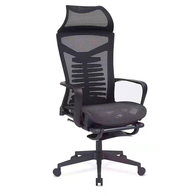 High Back Office Chair Contemporary Adjustable Lumbar Support Desk Chair