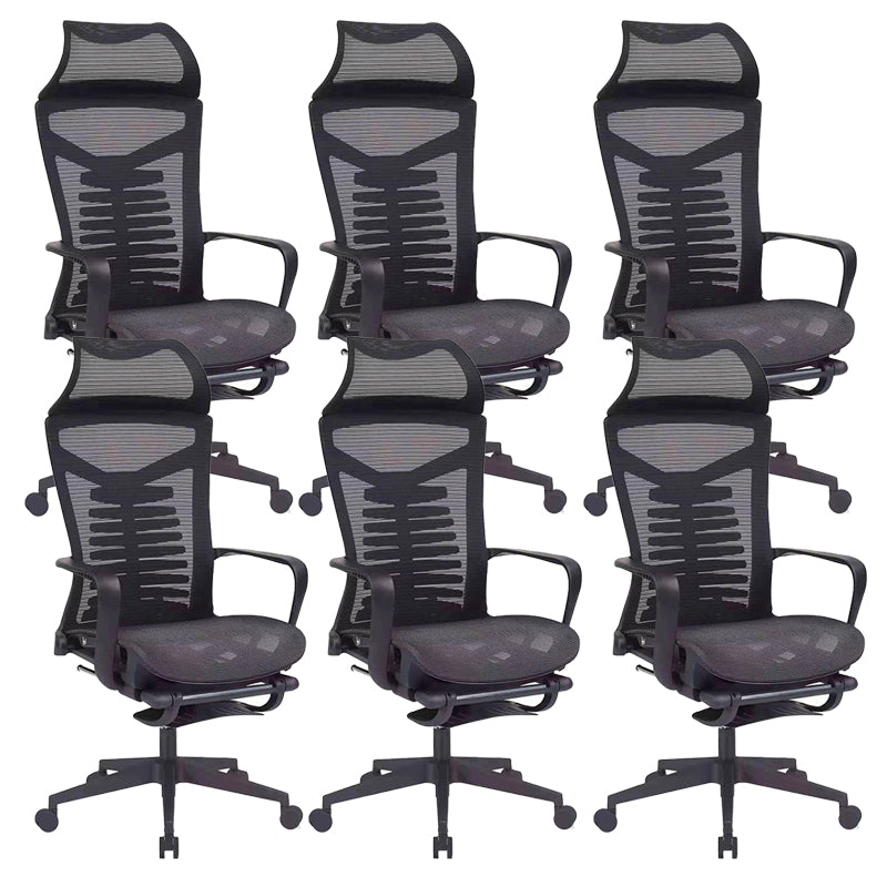 High Back Office Chair Contemporary Adjustable Lumbar Support Desk Chair