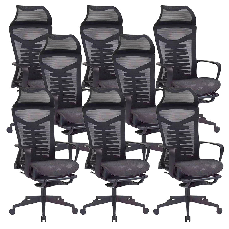 High Back Office Chair Contemporary Adjustable Lumbar Support Desk Chair