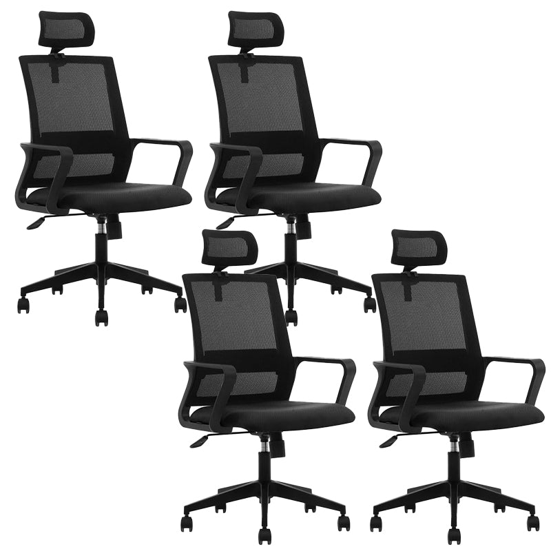 Contemporary Adjustable Office Chair Mid-Back Swivel Desk Chair