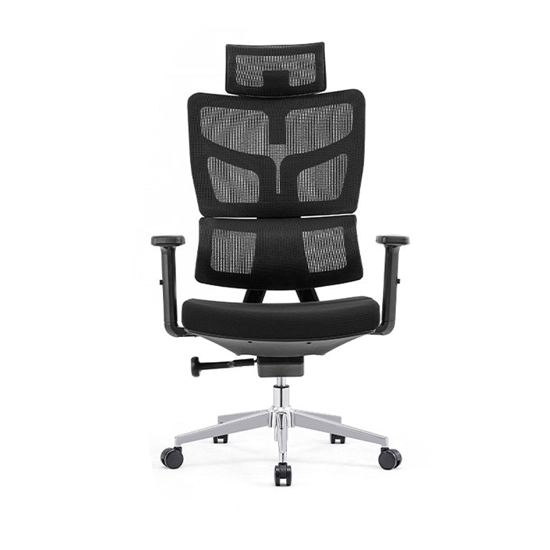 Modern Desk Chair Mesh Computer Chair High-Back Chair in Black/Gray