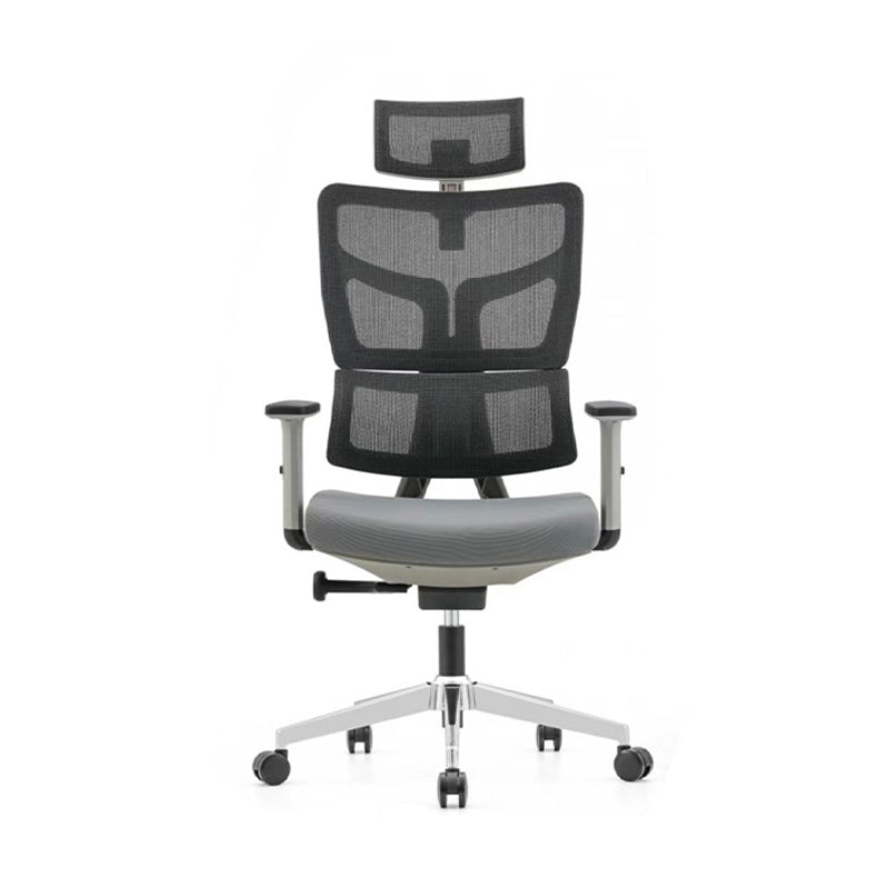 Modern Desk Chair Mesh Computer Chair High-Back Chair in Black/Gray