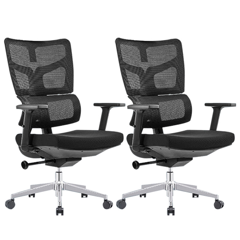 Modern Desk Chair Mesh Computer Chair High-Back Chair in Black/Gray