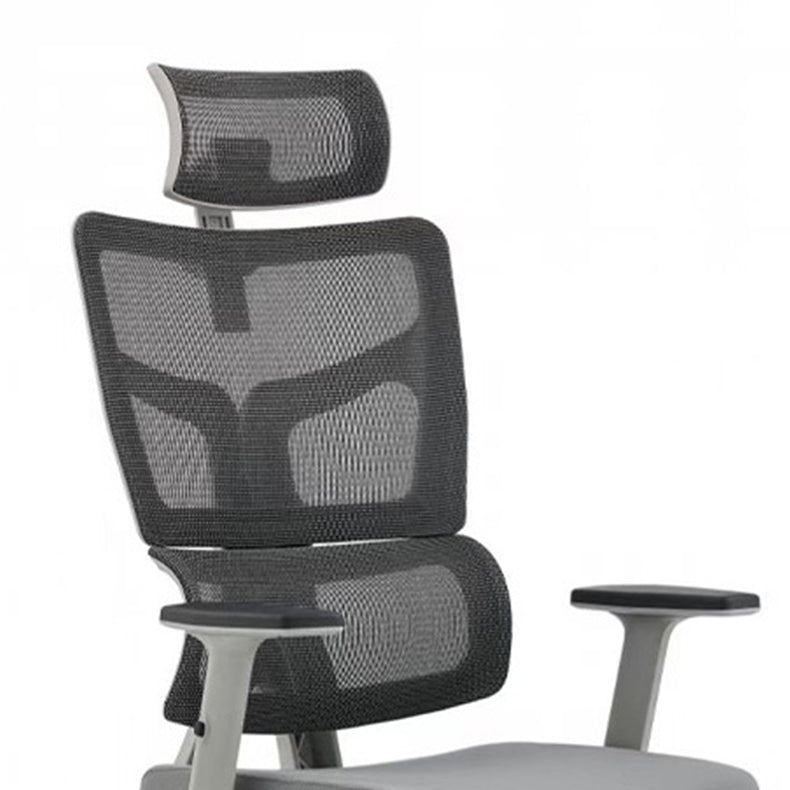 Modern Desk Chair Mesh Computer Chair High-Back Chair in Black/Gray