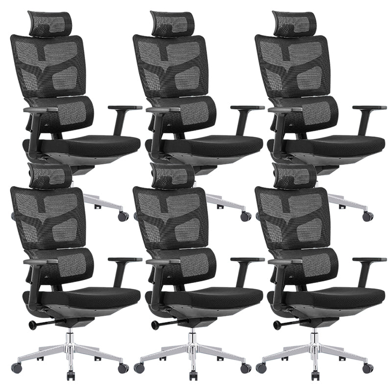 Modern Desk Chair Mesh Computer Chair High-Back Chair in Black/Gray