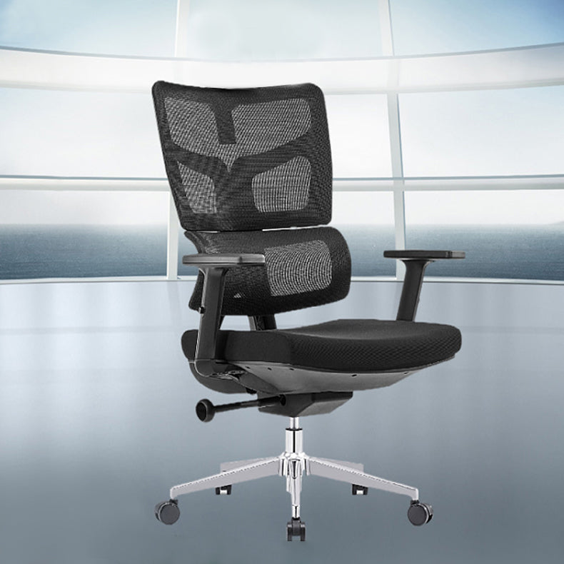 Modern Desk Chair Mesh Computer Chair High-Back Chair in Black/Gray