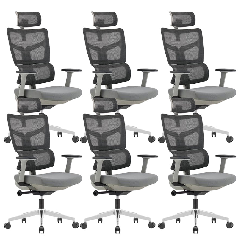 Modern Desk Chair Mesh Computer Chair High-Back Chair in Black/Gray