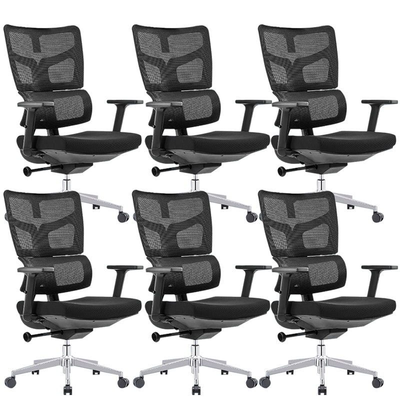 Modern Desk Chair Mesh Computer Chair High-Back Chair in Black/Gray