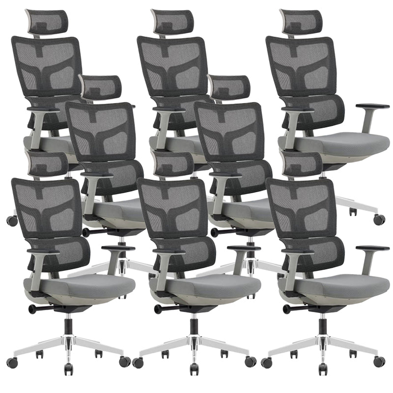 Modern Desk Chair Mesh Computer Chair High-Back Chair in Black/Gray