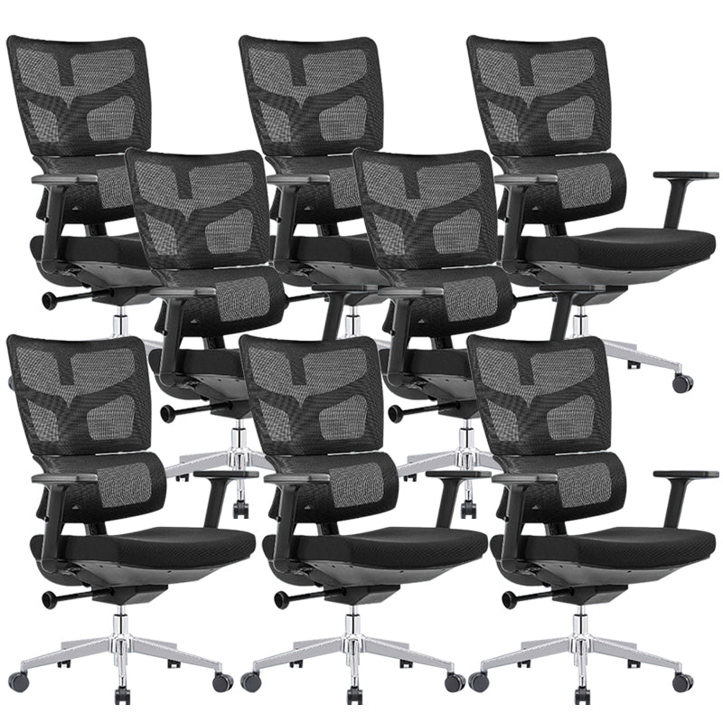 Modern Desk Chair Mesh Computer Chair High-Back Chair in Black/Gray