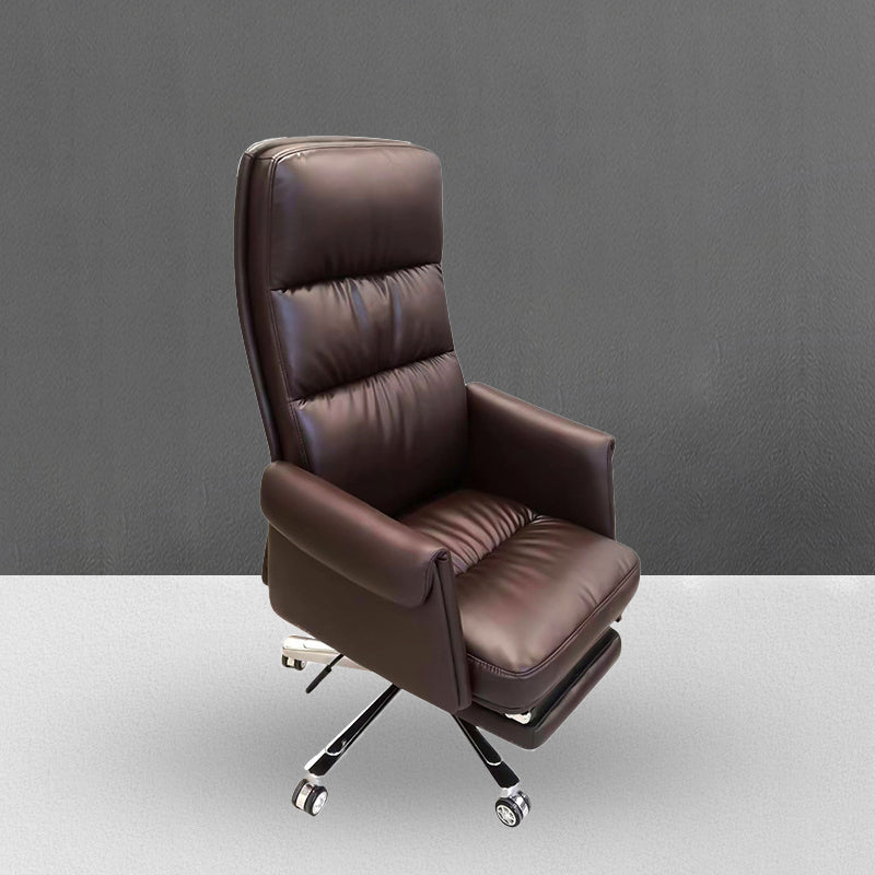 Contemporary High Back Managers Chair Executive Faux Leather Swivel Chair