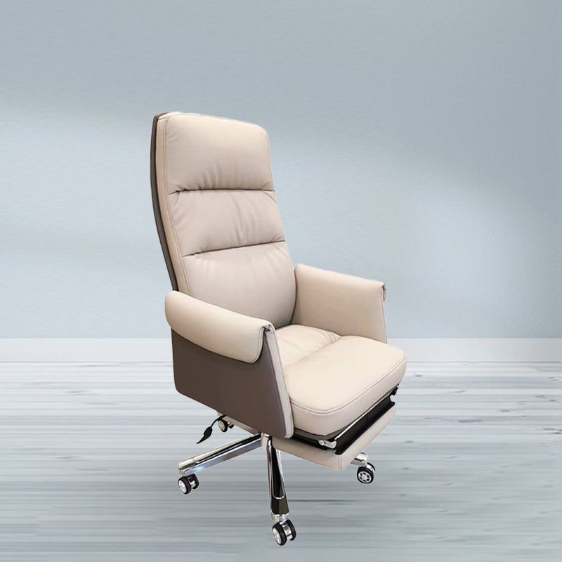 Contemporary High Back Managers Chair Executive Faux Leather Swivel Chair