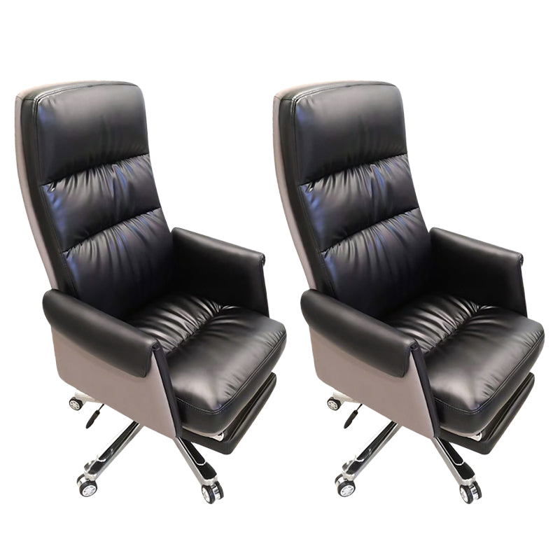 Contemporary High Back Managers Chair Executive Faux Leather Swivel Chair