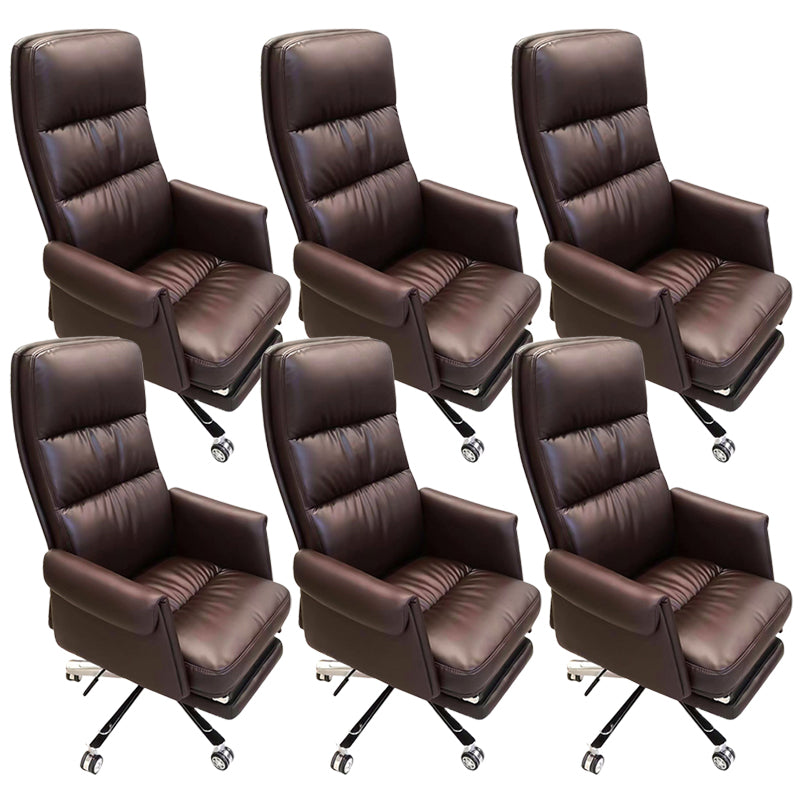 Contemporary High Back Managers Chair Executive Faux Leather Swivel Chair