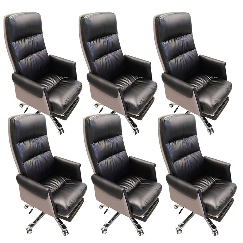 Contemporary High Back Managers Chair Executive Faux Leather Swivel Chair