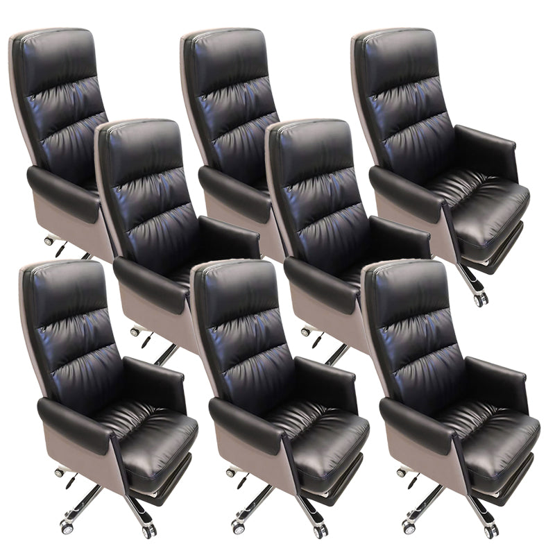 Contemporary High Back Managers Chair Executive Faux Leather Swivel Chair