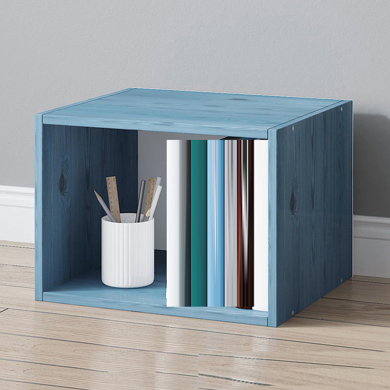 Closed Back Wooden Book Shelf Contemporary Shelf Bookcase for Home