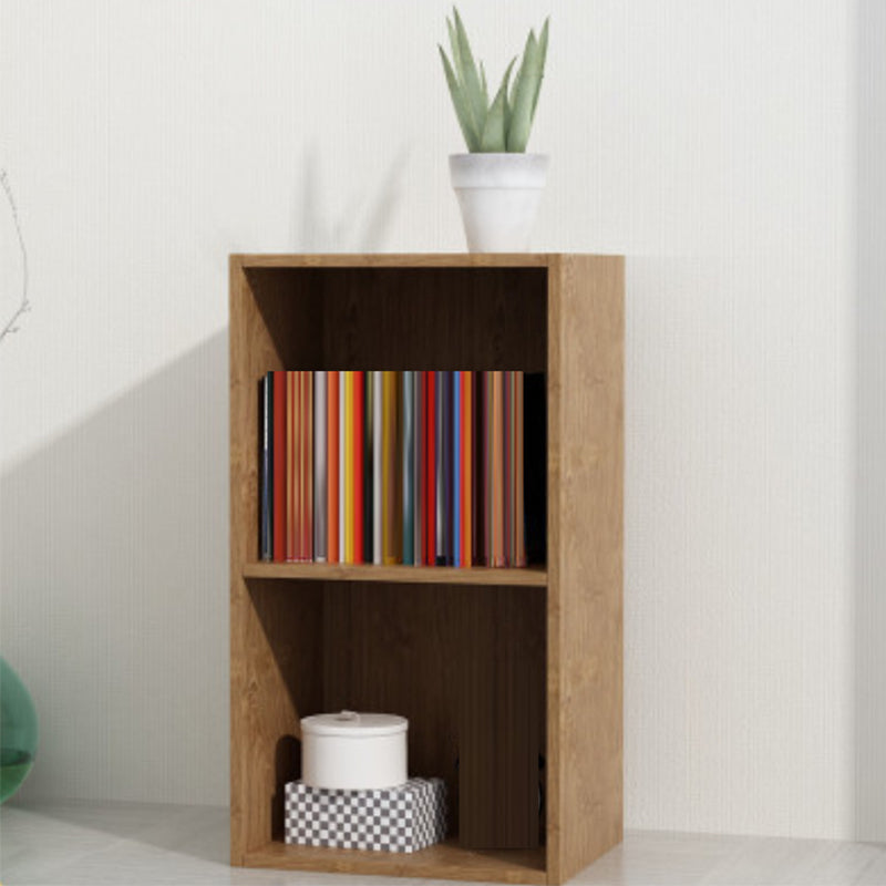 Closed Back Wooden Book Shelf Contemporary Shelf Bookcase for Home