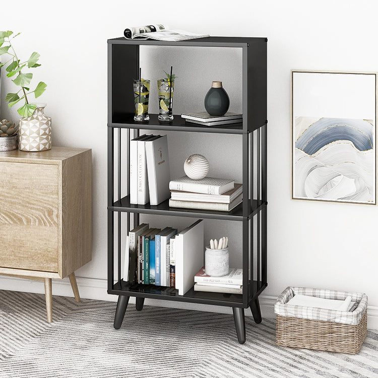 Modern Shelves Metal Bookshelf Etagere Open Shelf Bookcase with Metal Legs