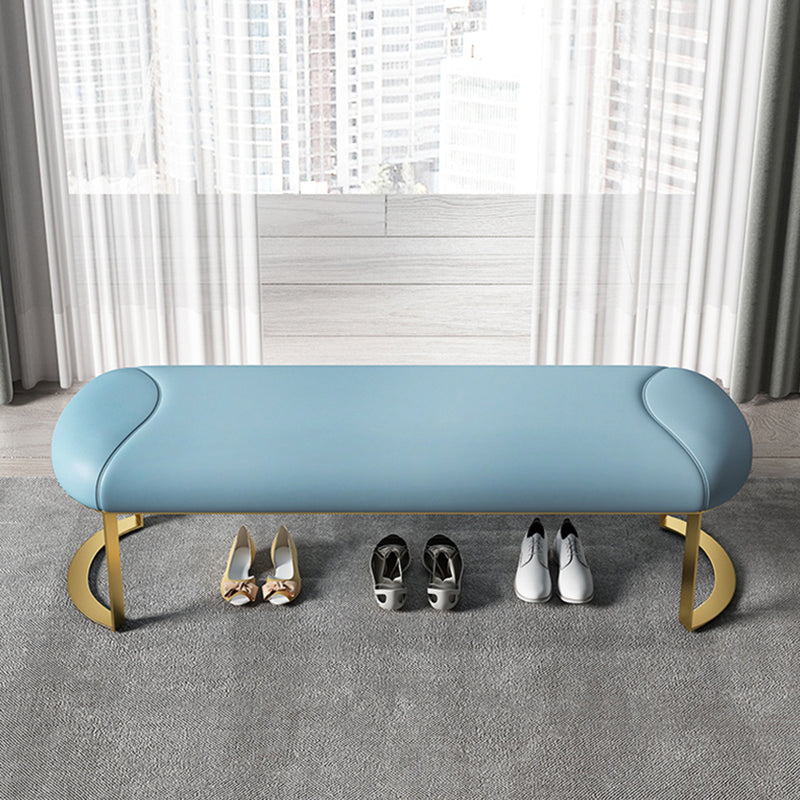 Rectangle 15.7" Wide Entryway Bench Cushioned Upholstered Seating Bench