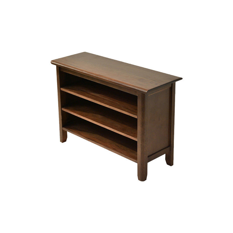 Contemporary Seating Bench Solid Wood Rectangle Bench with Storage