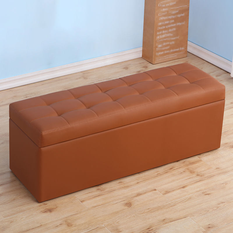 15.7" H Modern Cushioned Entryway Bench Upholstered Seating Bench