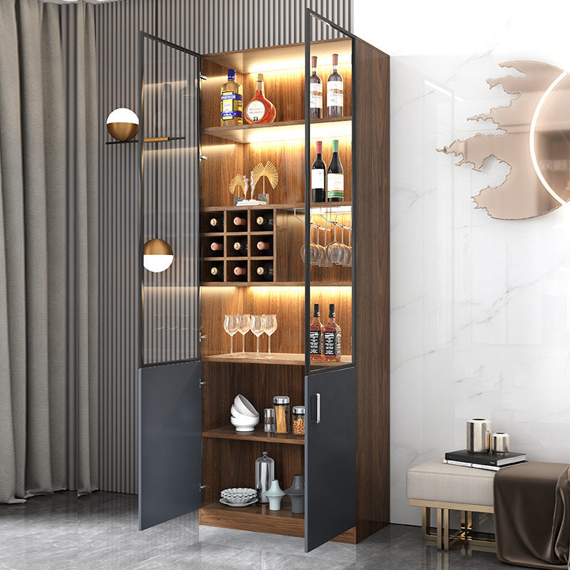 Contemporary Display Stand Glass Doors Display Cabinet with Door