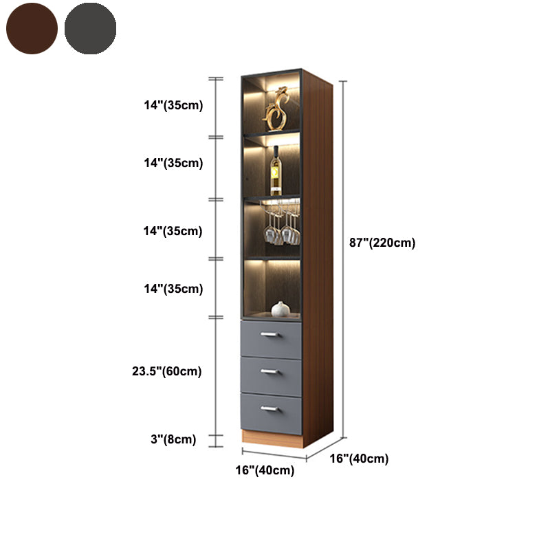 Contemporary Display Stand Glass Doors Display Cabinet with Door