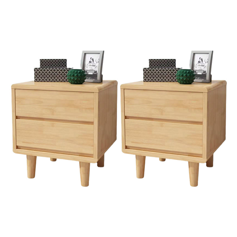 Contemporary Drawer Storage Accent Table Nightstand 19.68" Tall Bed Nightstand