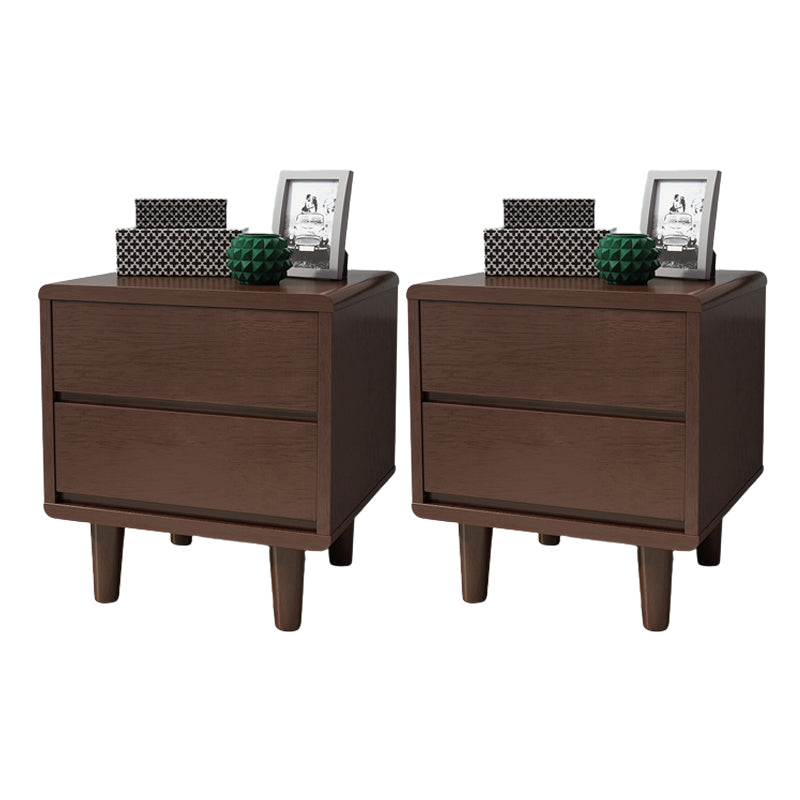 Contemporary Drawer Storage Accent Table Nightstand 19.68" Tall Bed Nightstand