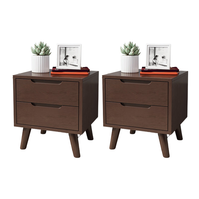 Contemporary Drawer Storage Accent Table Nightstand 19.68" Tall Bed Nightstand