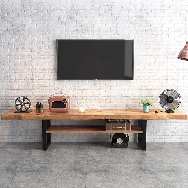 Modern TV Media Stand Engineered Wood Natural TV Stand Console