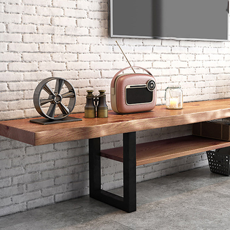 Modern TV Media Stand Engineered Wood Natural TV Stand Console