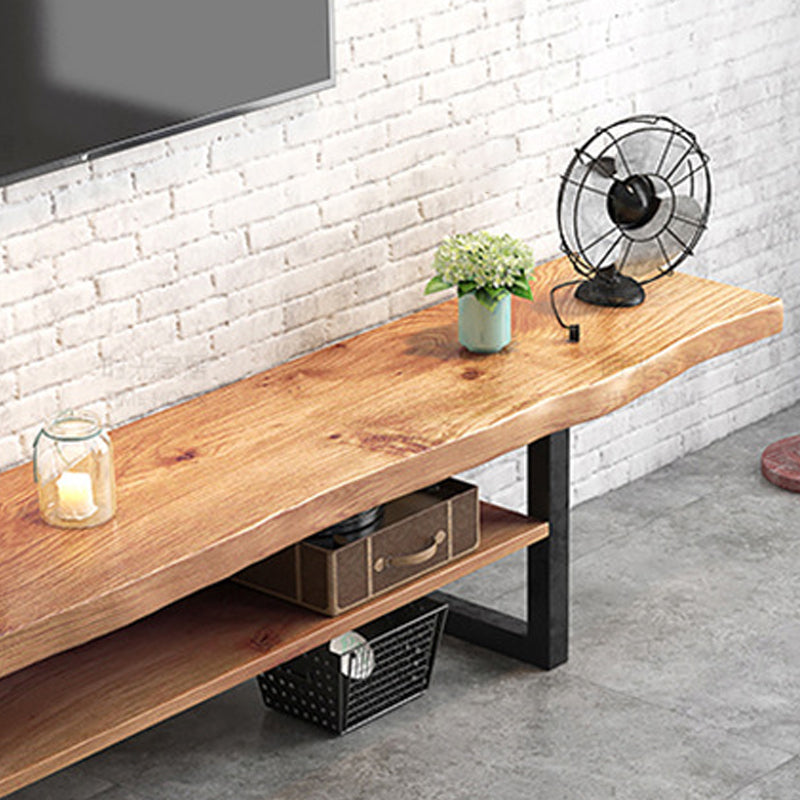 Modern TV Media Stand Engineered Wood Natural TV Stand Console