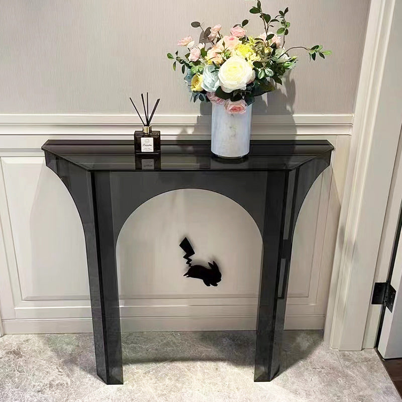 33.46" Tall Modern Console Table Acrylic Accent Table for Hall