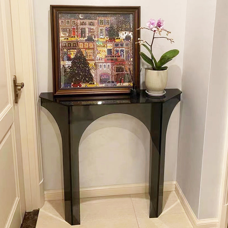 33.46" Tall Modern Console Table Acrylic Accent Table for Hall