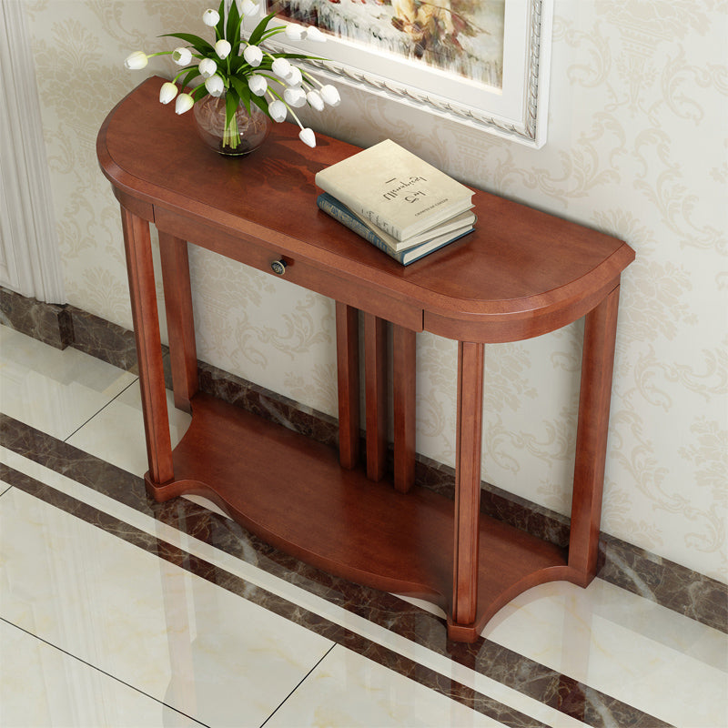 31.5-inch Tall Console Table 1-drawer Solid Wood Accent Table for Hall