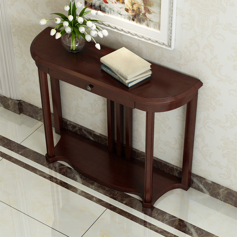 31.5-inch Tall Console Table 1-drawer Solid Wood Accent Table for Hall