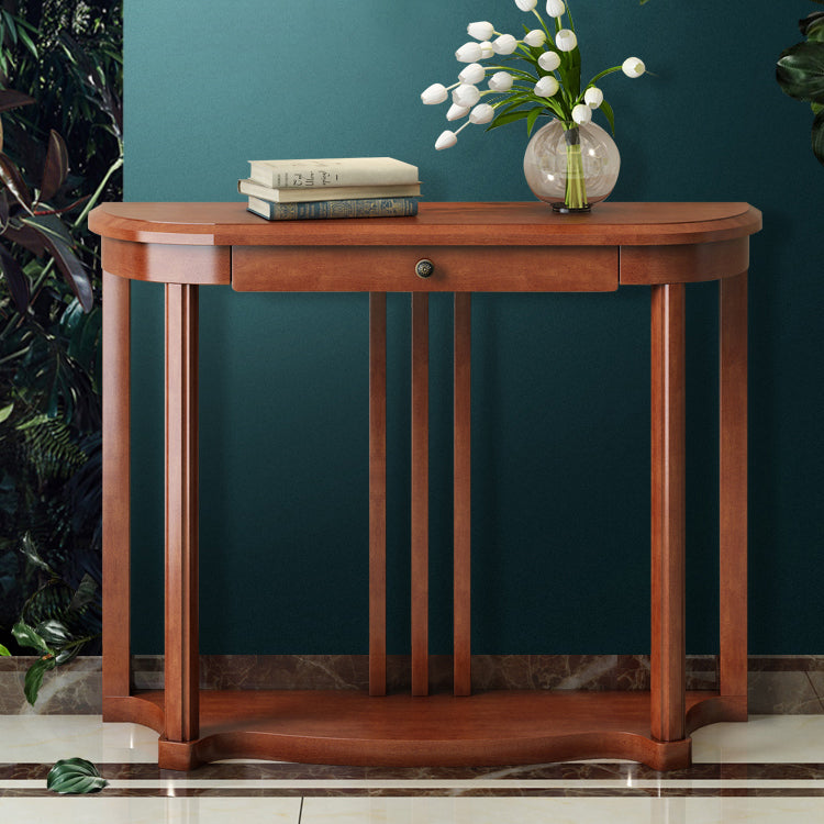 31.5-inch Tall Console Table 1-drawer Solid Wood Accent Table for Hall