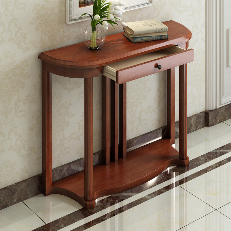 31.5-inch Tall Console Table 1-drawer Solid Wood Accent Table for Hall