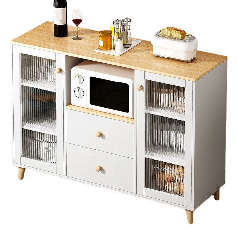 Modern Style Dining Server 2-drawer Sideboard Table with Open Storage