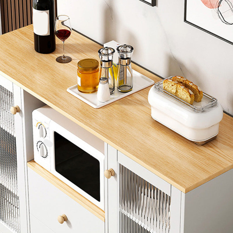 Modern Style Dining Server 2-drawer Sideboard Table with Open Storage