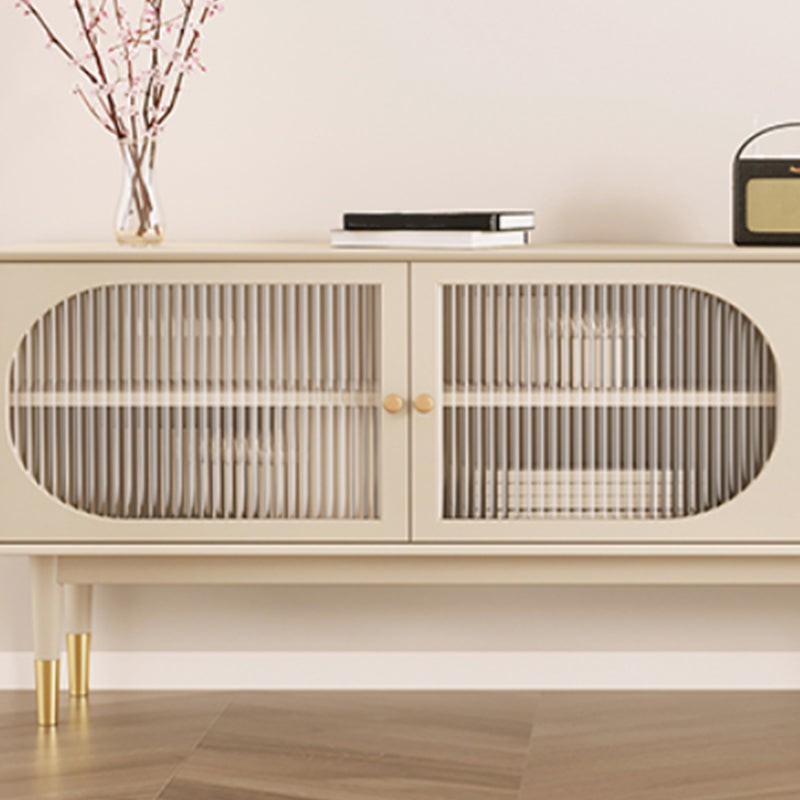 Glam Sideboard Table with Drawers Engineered Wood Buffet Table